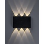 Sieninis lauko šviestuvas Portel LED 5W 2000, 2700, 4000K CCT keičiama balta spalva (Juoda)