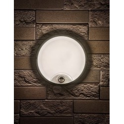 Sieninis lauko šviestuvas Lonato LED 18W 4000K Neutrali balta (Juoda)