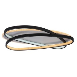 Lubinis šviestuvas Brantiel LED 57W 3000-6000K CCT keičiama balta spalva (Juoda, Balta)