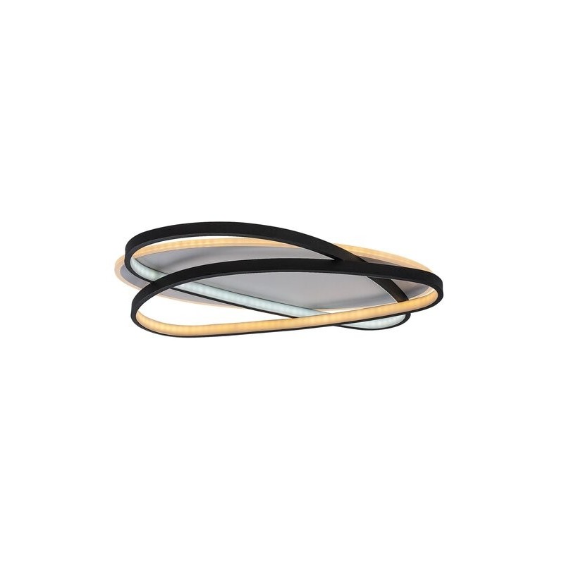 Lubinis šviestuvas Brantiel LED 57W 3000-6000K CCT keičiama balta spalva (Juoda, Balta)