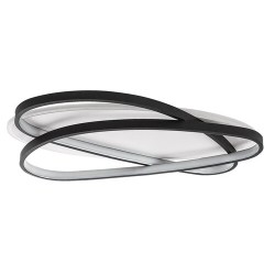 Lubinis šviestuvas Brantiel LED 57W 3000-6000K CCT keičiama balta spalva (Juoda, Balta)