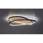 Lubinis šviestuvas Brantiel LED 57W 3000-6000K CCT keičiama balta spalva (Juoda, Balta)
