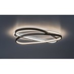 Lubinis šviestuvas Brantiel LED 57W 3000-6000K CCT keičiama balta spalva (Juoda, Balta)