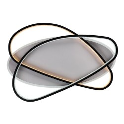 Lubinis šviestuvas Brantiel LED 57W 3000-6000K CCT keičiama balta spalva (Juoda, Balta)