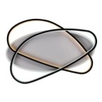 Lubinis šviestuvas Brantiel LED 57W 3000-6000K CCT keičiama balta spalva (Juoda, Balta)