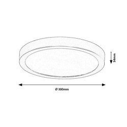 Lubinis lauko šviestuvas Shaun Plus LED 30W 4000K Neutrali balta (Balta)