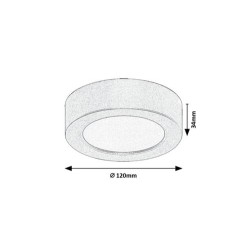 Lubinis lauko šviestuvas Shaun Plus LED 7W 4000K Neutrali balta (Juoda)