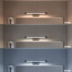 KLIMT Juodas LED sieninis šviestuvas 8W, 40cm, 3000-6000K, IP44