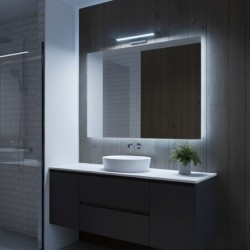 KLIMT Juodas LED sieninis šviestuvas 8W, 40cm, 3000-6000K, IP44