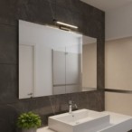 KLIMT Juodas LED sieninis šviestuvas 8W, 40cm, 3000-6000K, IP44
