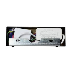 KLIMT Juodas LED sieninis šviestuvas 8W, 40cm, 3000-6000K, IP44