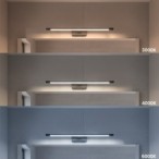 KLIMT Juodas Sieninis LED Šviestuvas, 12W, 60cm, 3000-6000K, IP44