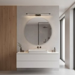 KLIMT Juodas Sieninis LED Šviestuvas, 12W, 60cm, 3000-6000K, IP44