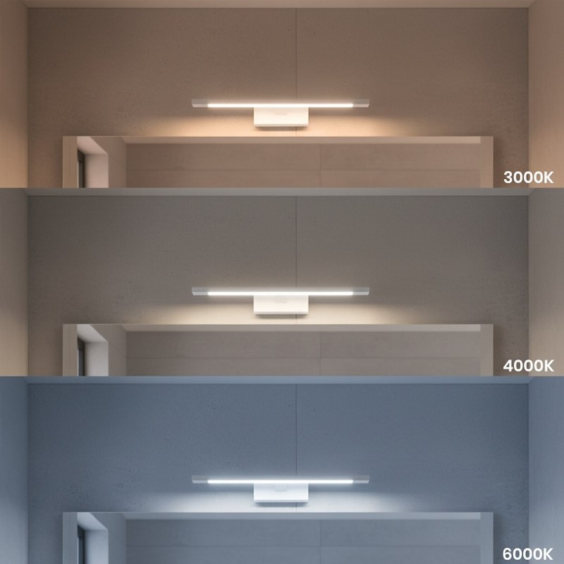Sieninis LED šviestuvas KLIMT 8W 40cm baltas, 3in1 spalva, IP44