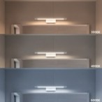 Sieninis LED šviestuvas KLIMT 8W 40cm baltas, 3in1 spalva, IP44