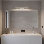 Sieninis LED šviestuvas KLIMT 8W 40cm baltas, 3in1 spalva, IP44
