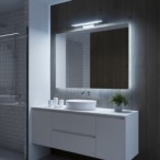Sieninis LED šviestuvas KLIMT 8W 40cm baltas, 3in1 spalva, IP44