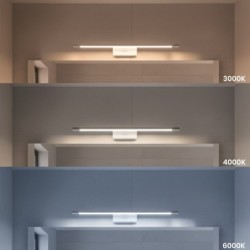 KLIMT LED veidrodžių šviestuvas 12W 60cm, baltas, regul. 3000-6000K, IP44