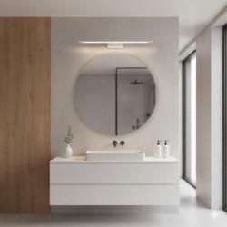 KLIMT LED veidrodžių šviestuvas 12W 60cm, baltas, regul. 3000-6000K, IP44