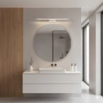 KLIMT LED veidrodžių šviestuvas 12W 60cm, baltas, regul. 3000-6000K, IP44