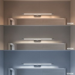 KLIMT LED sieninis veidrodžių ir paveikslų šviestuvas 12W 60cm, chromo, 3000-6000K, IP44