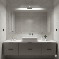 KLIMT LED sieninis veidrodžių ir paveikslų šviestuvas 12W 60cm, chromo, 3000-6000K, IP44