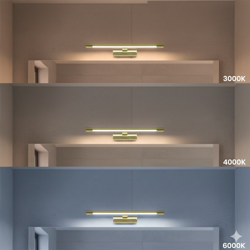 KLIMT Aukso sieninis LED šviestuvas 8W, 40cm, 3000-6000K