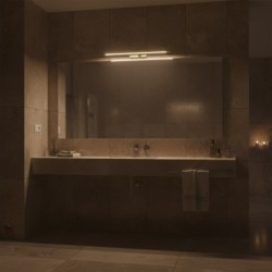 KLIMT LED sieninis šviestuvas, auksinis, 60cm, 12W, 3000K-6000K, IP44
