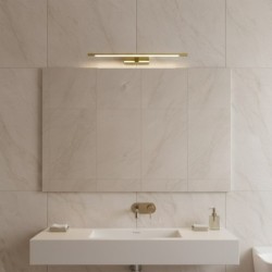 KLIMT LED sieninis šviestuvas, auksinis, 60cm, 12W, 3000K-6000K, IP44