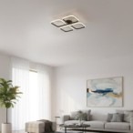 Juodas HIDALGO LED lubinis šviestuvas 40W, neutrali balta šviesa