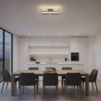 Juodas HIDALGO LED lubinis šviestuvas 40W, neutrali balta šviesa
