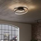 Modernus juodas LED lubinis šviestuvas TURNER 32W 4000K
