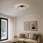 Modernus juodas LED lubinis šviestuvas TURNER 32W 4000K