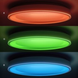 LED Lubinis Plafonas MELO RGBW 36W Ø390mm, pritemdomas
