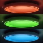 LED Lubinis Plafonas MELO RGBW 36W Ø390mm, pritemdomas