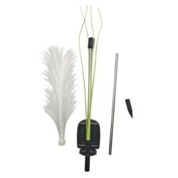 Saulės dekoratyvinis lauko šviestuvas „Fiber“, įsmeigiamas, 3000K, IP44, su jutikliu