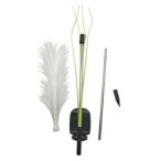 Saulės dekoratyvinis lauko šviestuvas „Fiber“, įsmeigiamas, 3000K, IP44, su jutikliu