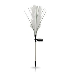 Saulės dekoratyvinis lauko šviestuvas „Fiber“, įsmeigiamas, 3000K, IP44, su jutikliu