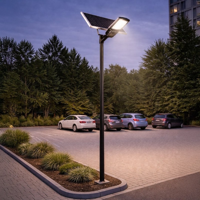Saulės LED Gatvės Šviestuvas Kobra II 400W 2400lm 4000K IP65 su judesio jutikliu