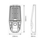 Saulės LED Gatvės Šviestuvas Kobra II 400W 2400lm 4000K IP65 su judesio jutikliu