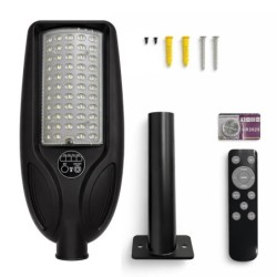 Lauko saulės LED šviestuvas Venice 50W su jutikliu ir pultu, 450lm, 4000K, IP65