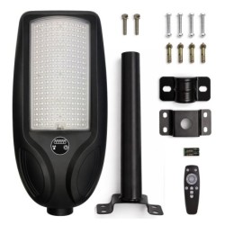 Saulės LED šviestuvas Venice 200W, 1500lm, 4000K, IP65, su judesio jutikliu, nuotoliniu valdymu