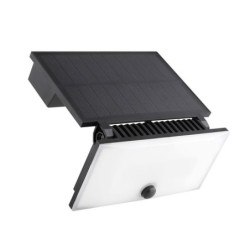 LED Saulės Sieninis Prožektorius su Judesio Jutikliu 8W 800lm 4000K IP44