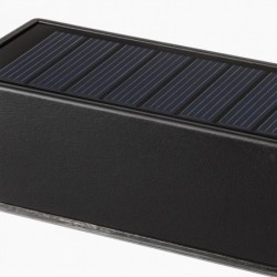 Zorro juodas įsmeigiamas sodo saulės šviestuvas 3000K IP44