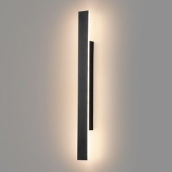 Sieninis lauko šviestuvas Wow II 11W reguliuojama spalva CCT IP54 60cm juodas