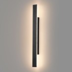 Sieninis lauko šviestuvas Wow II 11W reguliuojama spalva CCT IP54 60cm juodas