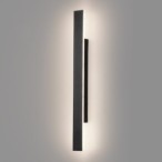 Sieninis lauko šviestuvas Wow II 11W reguliuojama spalva CCT IP54 60cm juodas