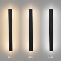 Sieninis lauko šviestuvas Wow II 11W reguliuojama spalva CCT IP54 60cm juodas