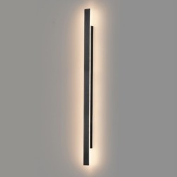 Lauko fasadinis šviestuvas Wow II 20W reguliuojama spalva CCT IP54 juodas 120cm