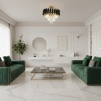 Glamour lubinis šviestuvas Cristal 5xE14, juodas/aukso, krištolas